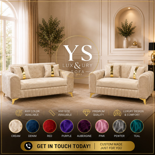 Mink sofa set sloane in - 3+2,