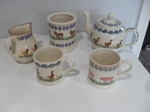 Brixton pottery teapot - pottery, milk