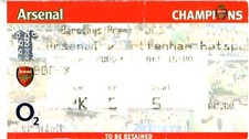 TICKET STUB - ARSENAL  v TOTTENHAM - 23/04/2005