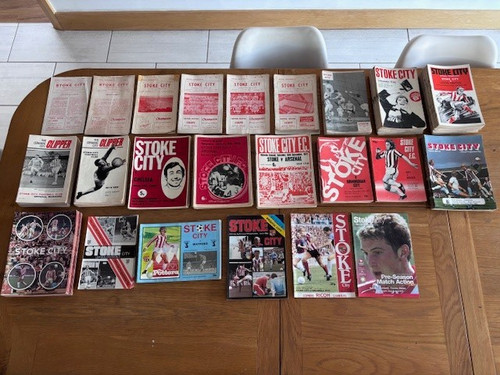 Stoke city home programmes - stoke,