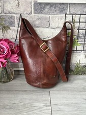 THE BRIDGE bucket style handbag chestnut Small/Medium