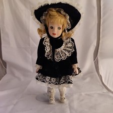 Collector's Porcelain Doll 12" Unknown Brand