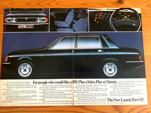 Lancia trevi 1980s frameable - lancia,