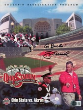 Jim Tressel Signed 9/8/2001
