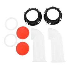 2Pcs IBC Drainage Bent Clay