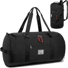 Lyweem 50L 2in1 Sports Gym Travel Duffel Bag Backpack Holdall Weekend