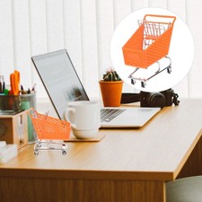  Shopping Trolley for Children Small Toy Dolls House Cart Grocery Basket