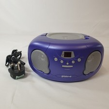 Groov-e Portable CD Player Boombox Radio - GV-PS733 - Purple