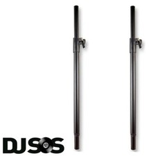 Pair of DJ PA Heavy Duty Adjustable Speaker Sub Satellite Poles 35mm Sound Disco