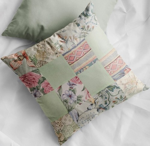 Vintage patchwork floral - 16",