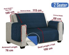 QUILTED SOFA SLIP COVERS SOFT