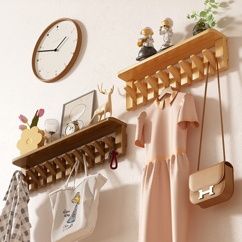 Wooden coat hat - coat, wall