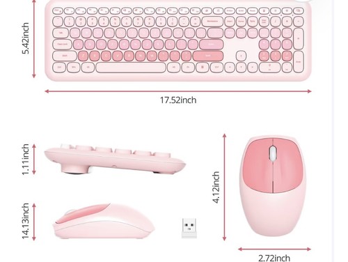 Pink keyboard and - keyboard,