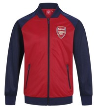 Arsenal Retro Tracksuit Top Mens LARGE Official Zip Track Jacket AH1