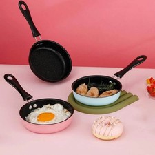 12cm Small Nonstick Frying Pan for Household Fried Egg Pancakes Mini Saucepan.