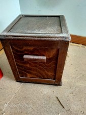 Little Cupboard Made From Wood. Very Old.With Brass Decoration Very Rare .