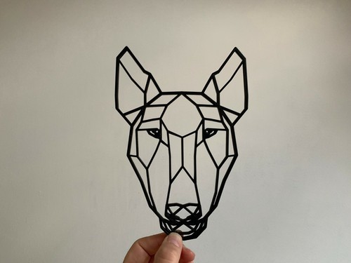 Geometric english bull terrier - english,