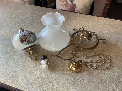 Vintage ceramic pendant light
