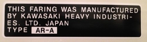 Kawasaki ar80 ar50 screen - ar80,