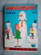 KNOCKOUT ANNUAL 1975 144 pages of fun for  boys & girls