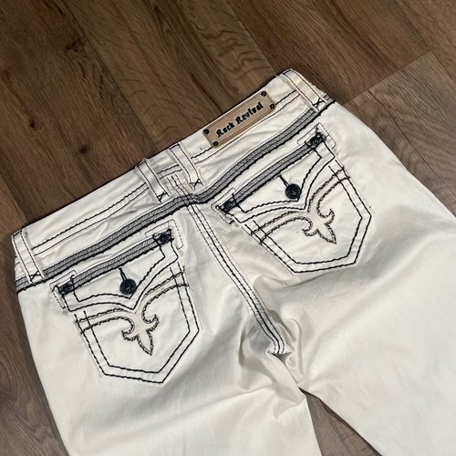 Rock revival y2k white easy - y2k,