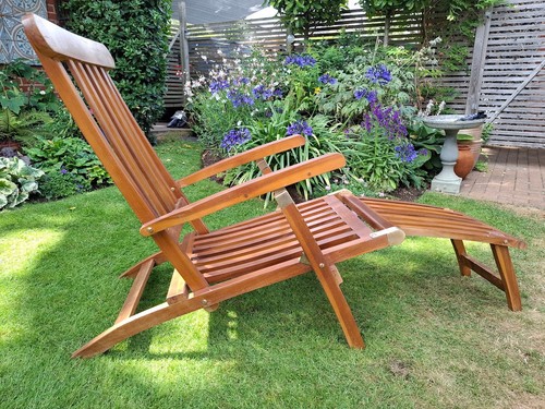 Teak folding steamer deck - teak,