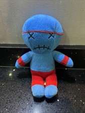 Fright Nite Voodoo Doll Soft Toy Plush Blue Red Rare