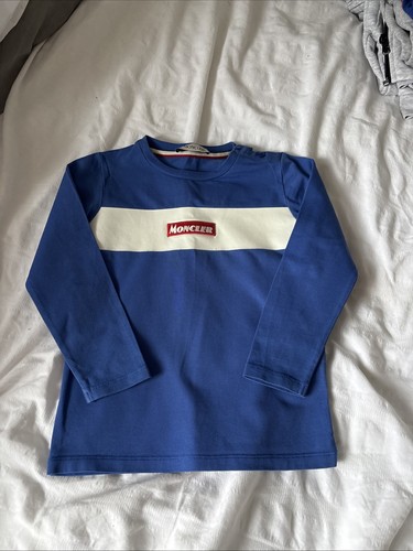 Boys moncler blue long - long, sleeved