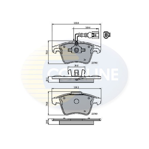 Brake pads set - brake, for