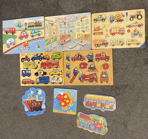 Wooden jigsaw puzzle bundle - wooden,