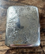 silver cigarette case 67g