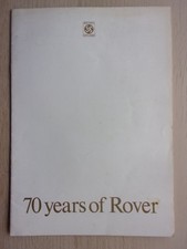 70 YEARS OF ROVER orig 1974 UK