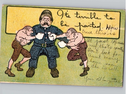 C1908 comic boxing - c1908,