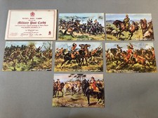 1st KING'S DRAGOON GUARDS vintage Raphael Tuck's Oilette military postcards set