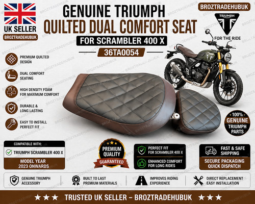Genuine triumph quilted dual - triumph,