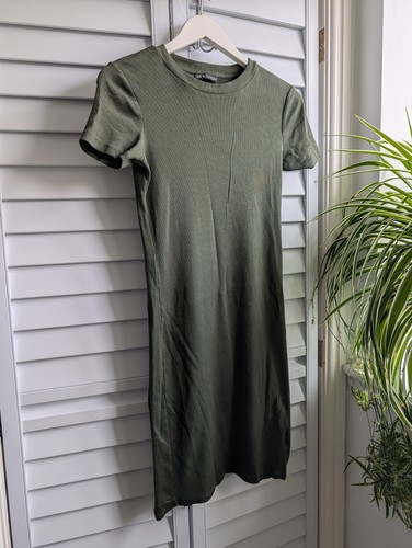 Zara olive green - ribbed, short