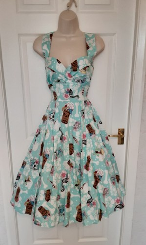 Hell bunny fit flare tea - bunny,
