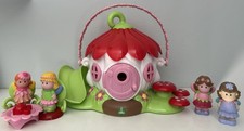 ELC Happyland Fairy Tale Petal House Toadstool Playset Figures x 4 Furniture VGC