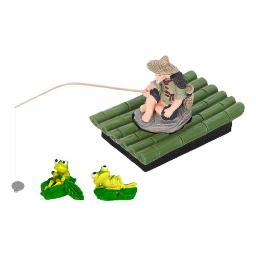 Set old fisherman floating - set,