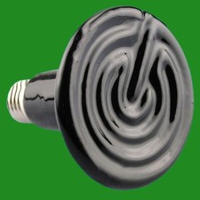 2x 50W Ceramic Infrared Reptile Vivarium Brooder Heat Lamp Light Bulb ES E27