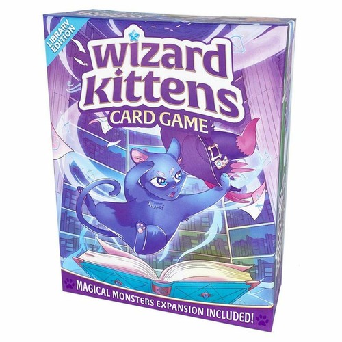 Wizard kittens card - wizard, game