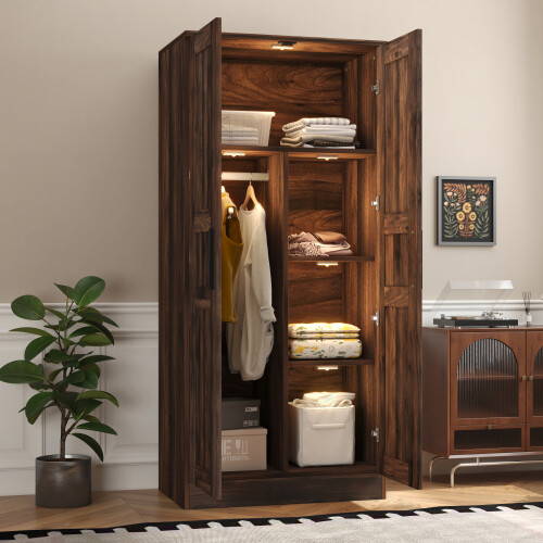 Door wardrobe armoire closet - 2-door,