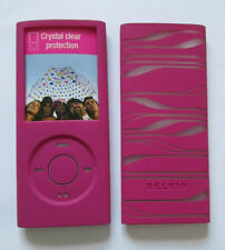 Silicone Skin, Pink for Apple ipod nano 4g.Belkin GripTight Groove