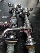 2 X Imperial Bathrooms Crome Taps Hot/ Cold