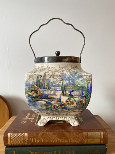 Vintage biscuit barrel - vintage,