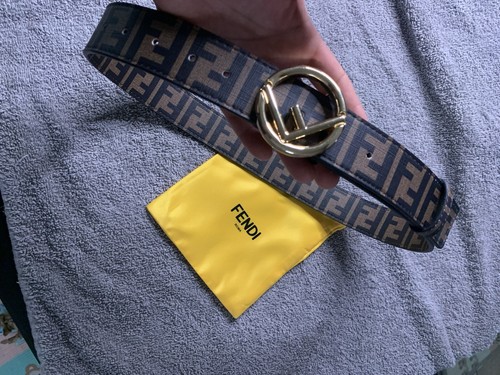 Fendi brown leather belt - fendi,