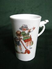 Vintage Childs German Novelty Whistle Mug - Children with Scooter