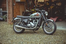 BSA Gold Star 650 - TEC 'Rocker' Full Exhaust System - with Joint Cover