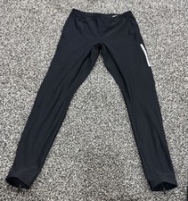 Men's Black Ron Hill Running Polyester Elastane Trousers s w28 l30 zip ankle