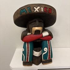 Vintage Mexican Man Wooden